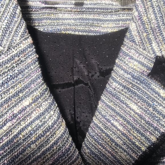 Anthropologie Coquille Jacket Tweed Woven Size 6 Blazer with funky buttons - Picture 13 of 14